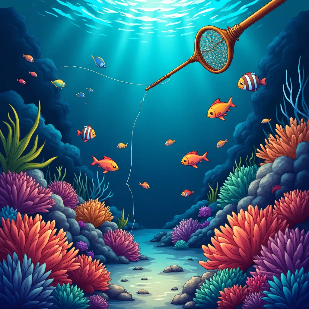 W88 arcade fishing illustration